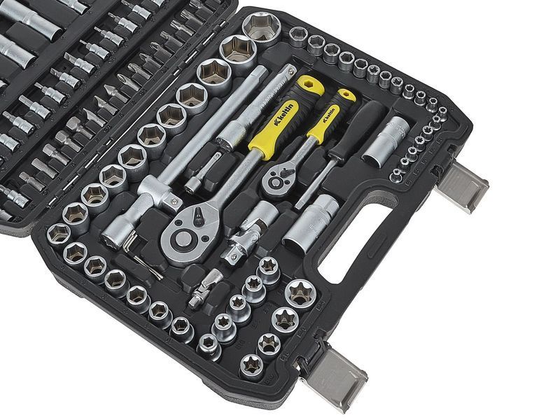 Набір із 108 торцевих ключів 1/4" та 1/2" K00098 Geko  K00098 фото