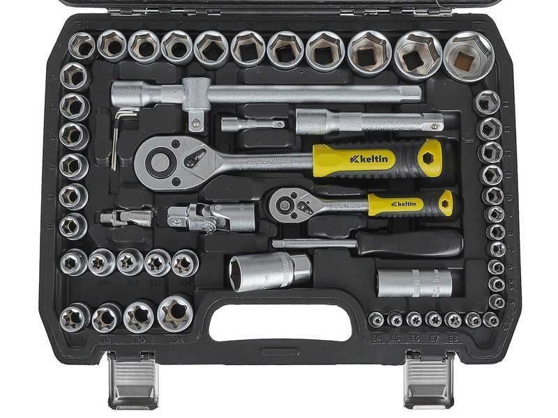 Набір із 108 торцевих ключів 1/4" та 1/2" K00098 Geko  K00098 фото