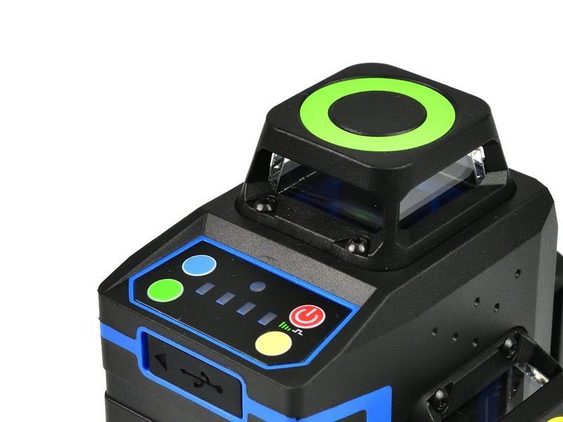 Лазерний рівень 3D 360&deg; GEKO G03308, 12 зелених ліній, самовирівнювальний, 30 м G03308 фото