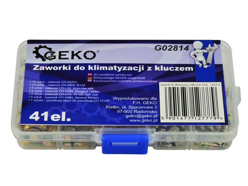 Клапаны кондиционера с ключом 41 шт. GEKO G02814 G02814 фото