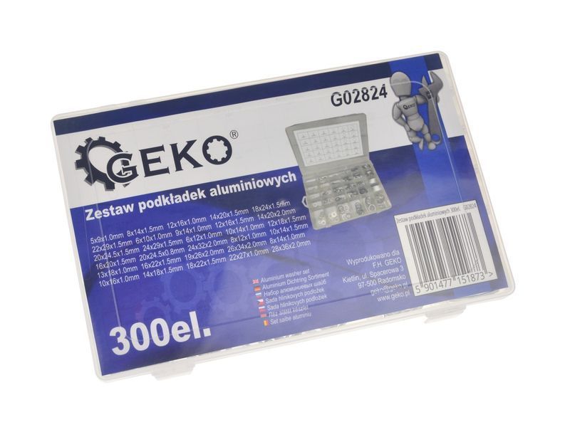 Набір алюмінієвих шайб 300 шт. GEKO G02824 G02824 фото