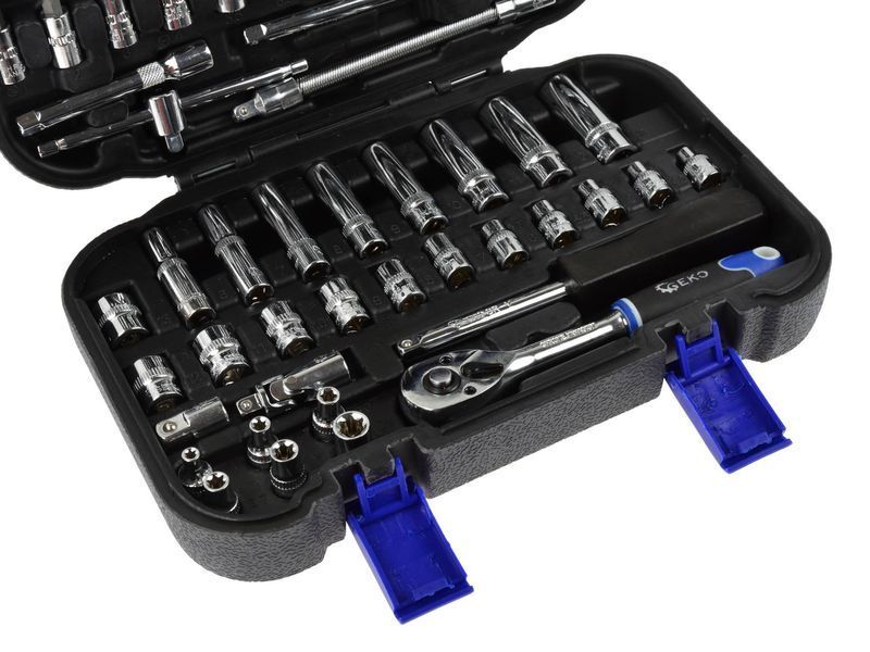 Набір торцевих ключів 1/4" Torx 56 шт. GEKO G10153 G10153 фото