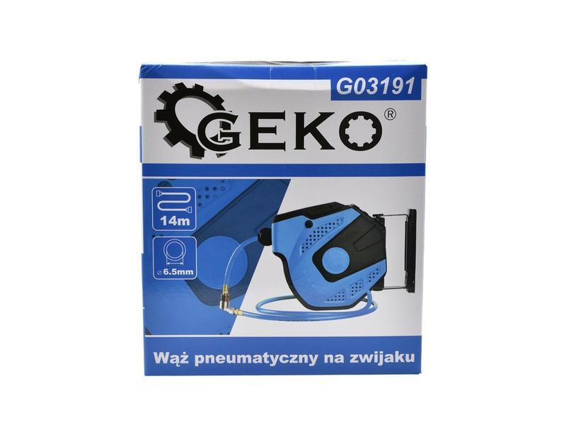 Шланг пневматичний на котушці 14м 6,5х10мм GEKO G03191 G03191 фото