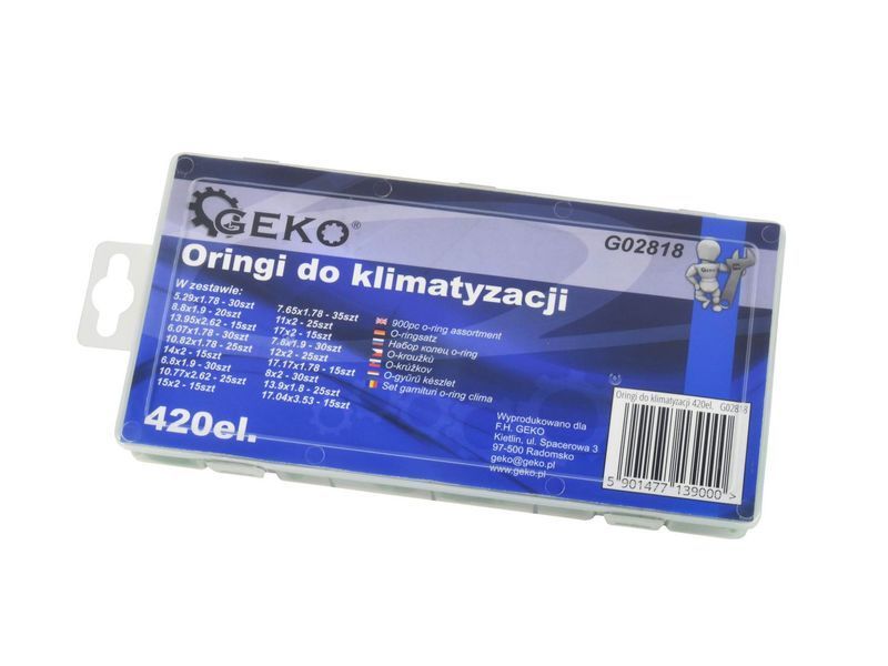Ущільнювальні кільця для кондиціонера 420 шт. GEKO G02818 G02818 фото