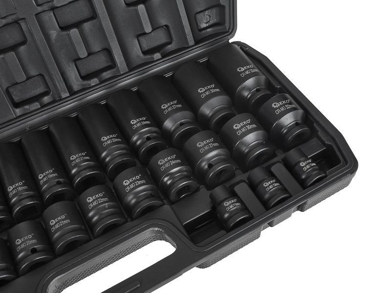 Набор длинных и коротких ударных головок 1/2" 8-32 мм, 35 шт GEKO G10518 G10518 фото