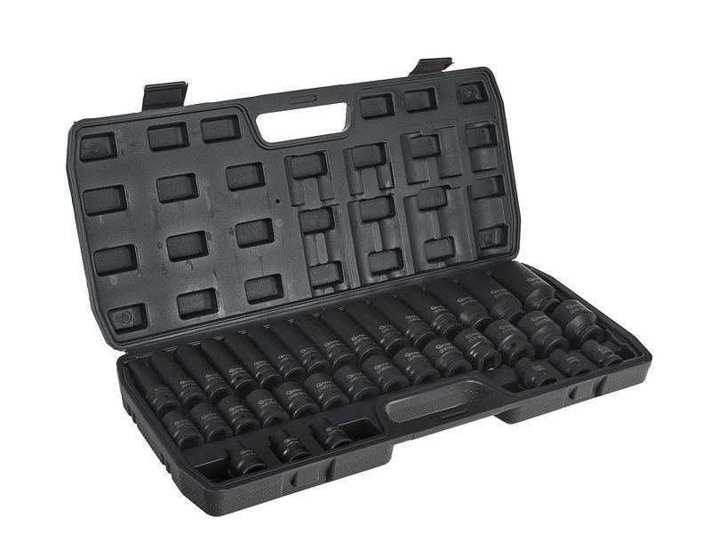Набор длинных и коротких ударных головок 1/2" 8-32 мм, 35 шт GEKO G10518 G10518 фото