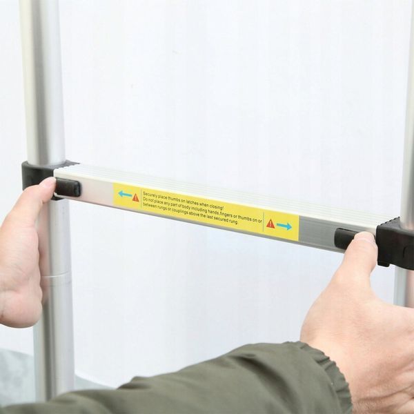 Телескопічна драбина шарнірна 3,2 м (1,6 м + 1,6 м) StandHeiz DT320V DT320V фото