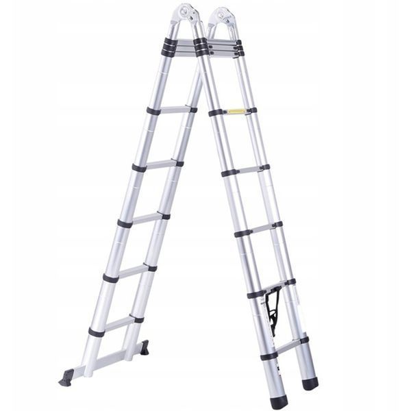 Телескопічна драбина шарнірна 3,2 м (1,6 м + 1,6 м) StandHeiz DT320V DT320V фото