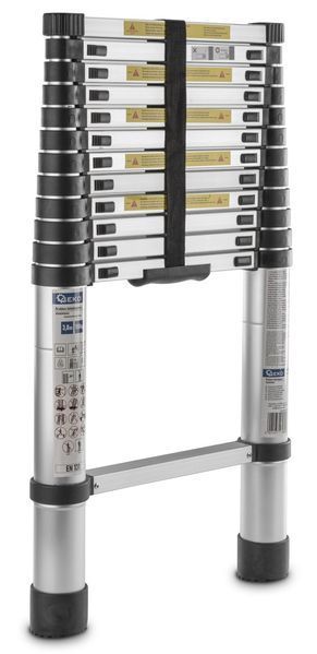 Алюминиевая телескопическая стремянка 3,8м 150 кг GEKO G02445 G02445 фото