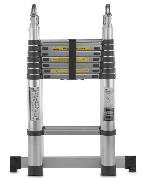 Алюминиевая стремянка телескопическая шарнирная 5 м, 150 кг GEKO G02449 G02449 фото