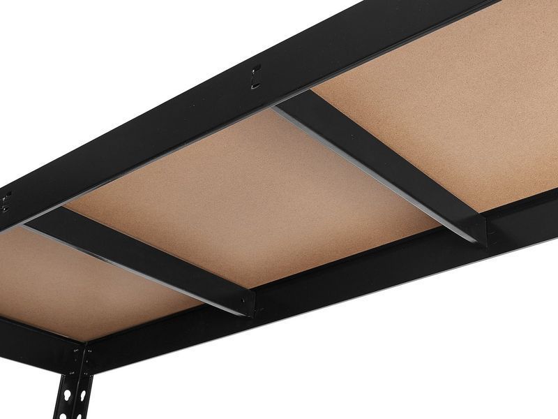 Складський металевий стелаж GEKO G10868, чорний (180x40x120cm 280кг на полицю) G10868 фото
