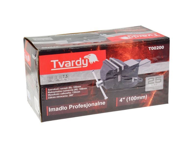 Профессиональные тиски 4" (100 мм) Tvardy T00200 T00200 фото