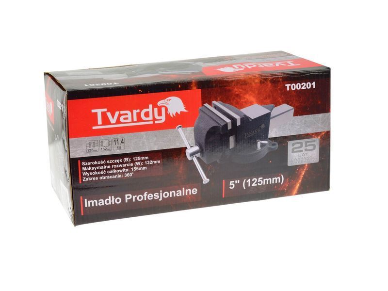 Профессиональные тиски 5 дюймов (125 мм) Tvardy T00201 T00201 фото
