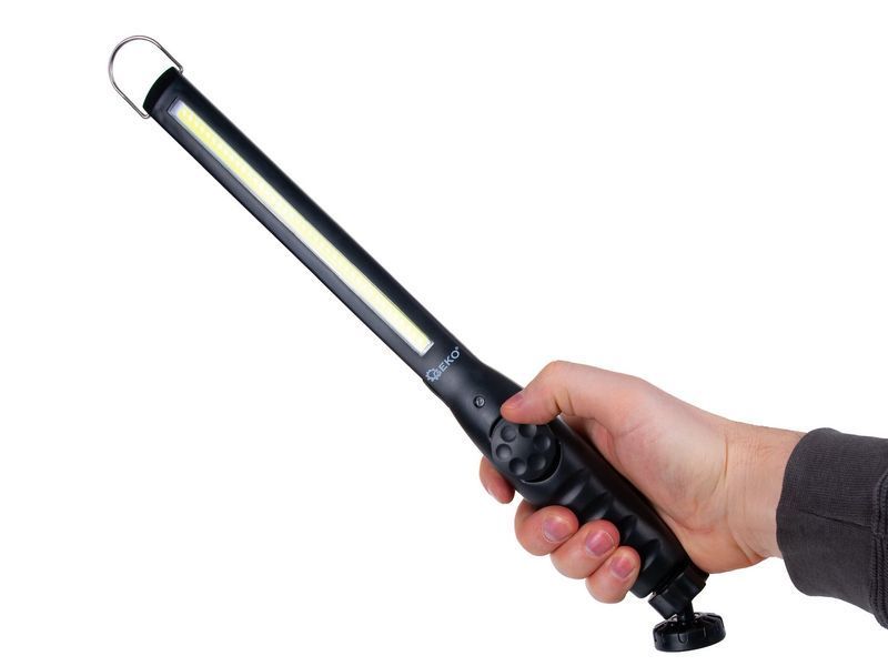 Регульований ліхтар для майстерні з магнітом LED COB 10W 1800mAh 450lm IP44 G15123 Geko G15123 фото