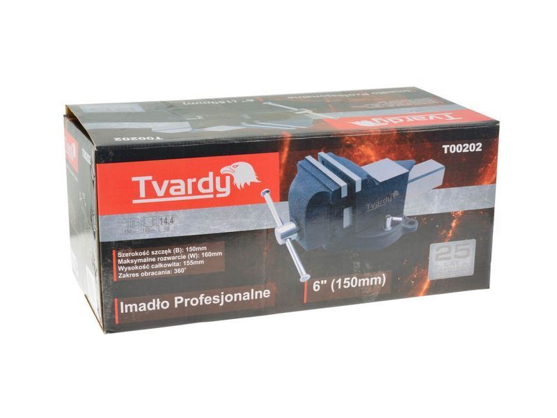 Профессиональные тиски 6" (150 мм) Tvardy T00202 T00202 фото